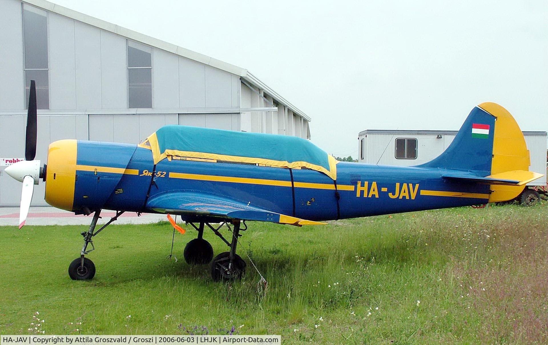 HA-JAV, 1985 Yakovlev (Aerostar) Yak-52 C/N 856008, Jakabszallas Airport - Hungary / LHJK