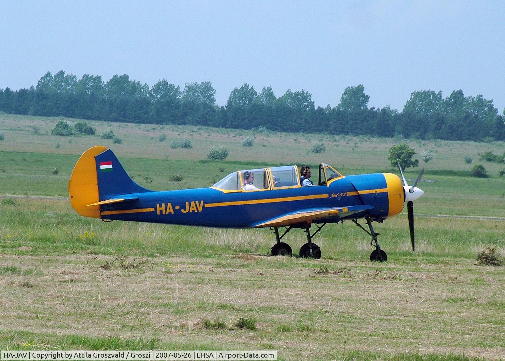HA-JAV, 1985 Yakovlev (Aerostar) Yak-52 C/N 856008, Szentkirályszabadja Hungary / LHSA - Airshow '2007