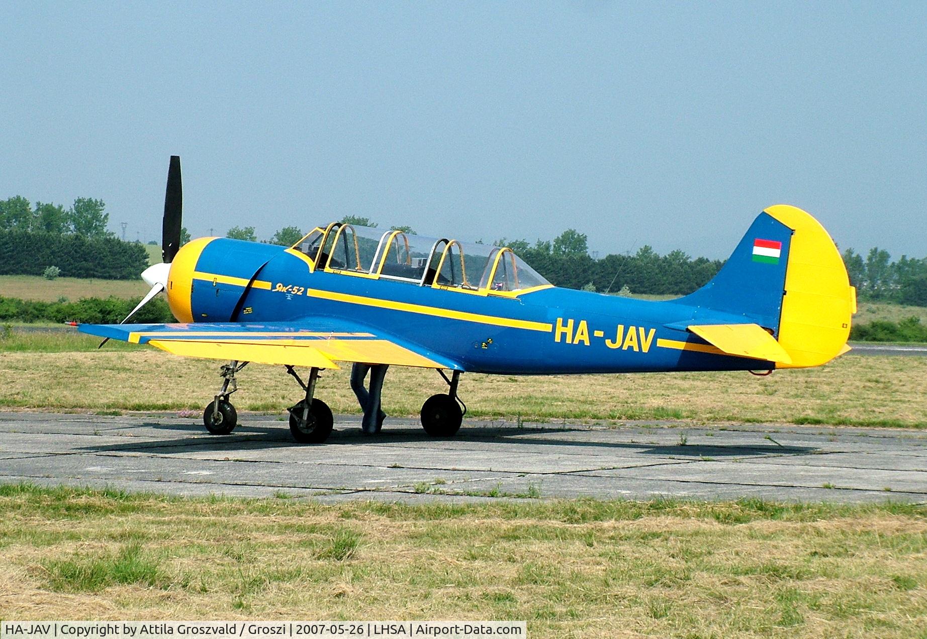 HA-JAV, 1985 Yakovlev (Aerostar) Yak-52 C/N 856008, Szentkirályszabadja Hungary / LHSA - Airshow '2007