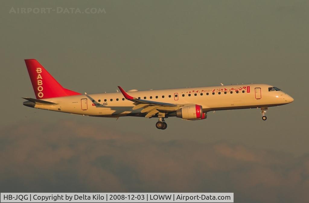 HB-JQG, 2008 Embraer 190LR (ERJ-190-100LR) C/N 19000189, BABOO