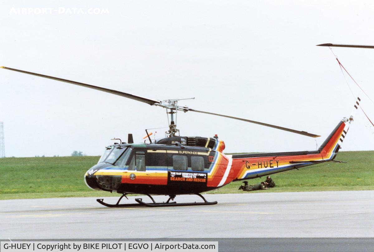 G-HUEY, 1973 Bell UH-1H Iroquois C/N 13560, RAF ODIHAM. CHARTERED TO THE RAF BENEVOLENT FUND