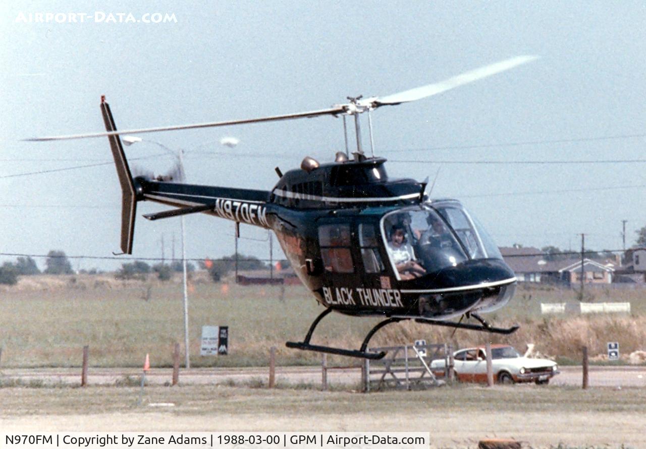 N970FM, Bell 206B C/N 1839, Bell 206 - 97.1 KEGL FM radio Dallas/Ft. Worth