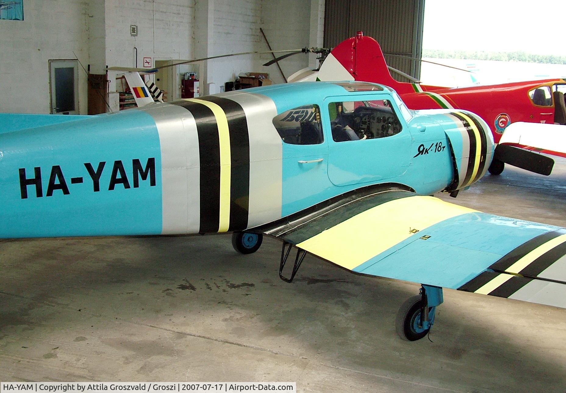 HA-YAM, 1981 Yakovlev Yak-18T C/N 22202047812, Györszentiván-Böny Airport, Hungary / Ex CCCP-81558, RA-44504, LY-AMJ