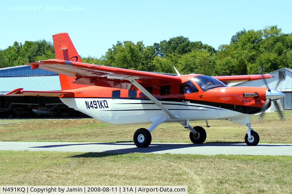 N491KQ, 2007 Quest Kodiak 100 C/N 100-0001, During a visit to Sugar Valley airport.