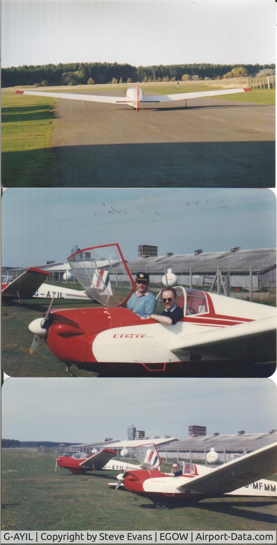 G-AYIL, 1970 Scheibe SF-25B Falke C/N 46108, RAF Woodvale 1984