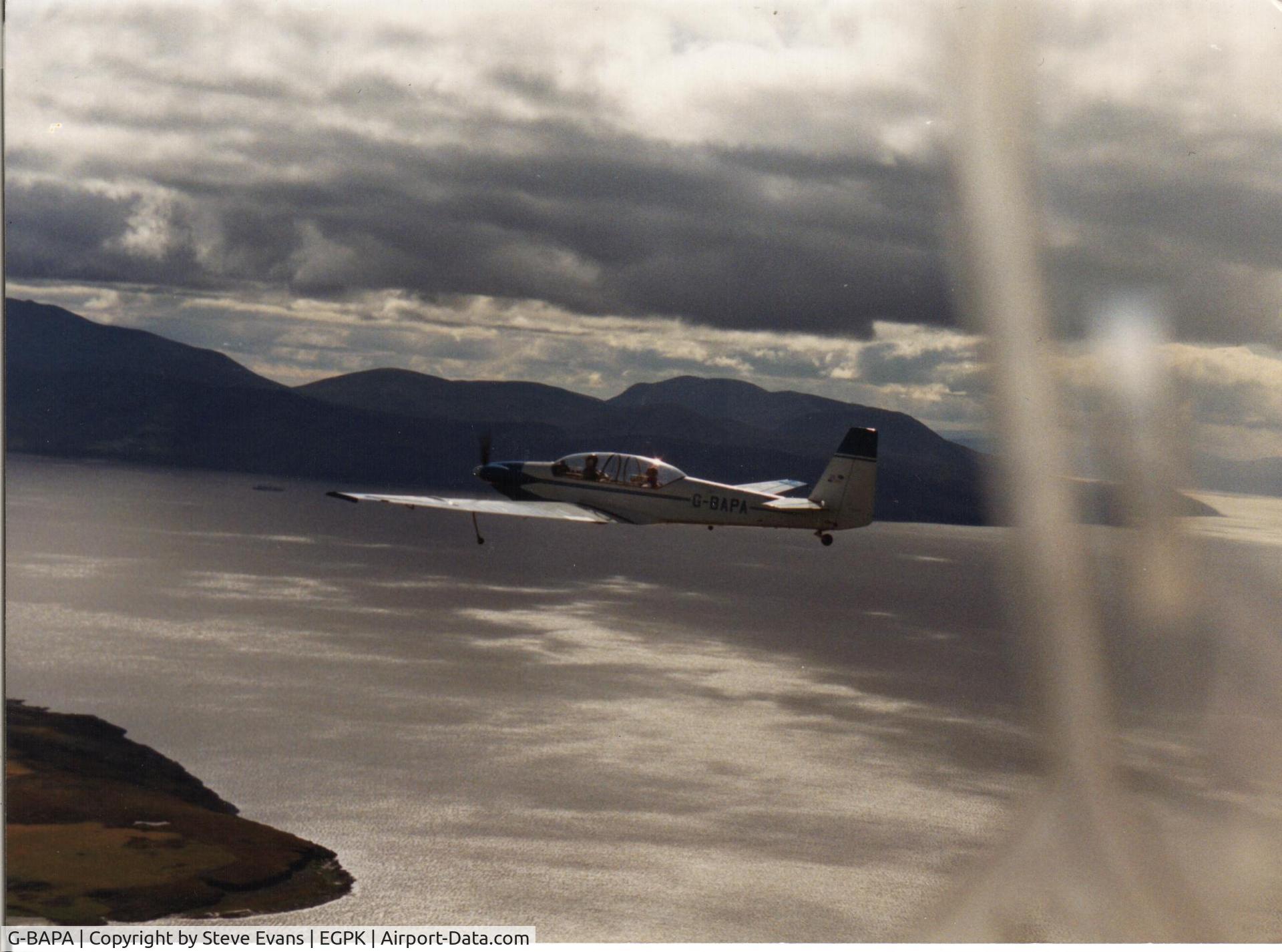 G-BAPA, 1973 Sportavia-Putzer RF-5B Sperber C/N 51025, north of prestwick