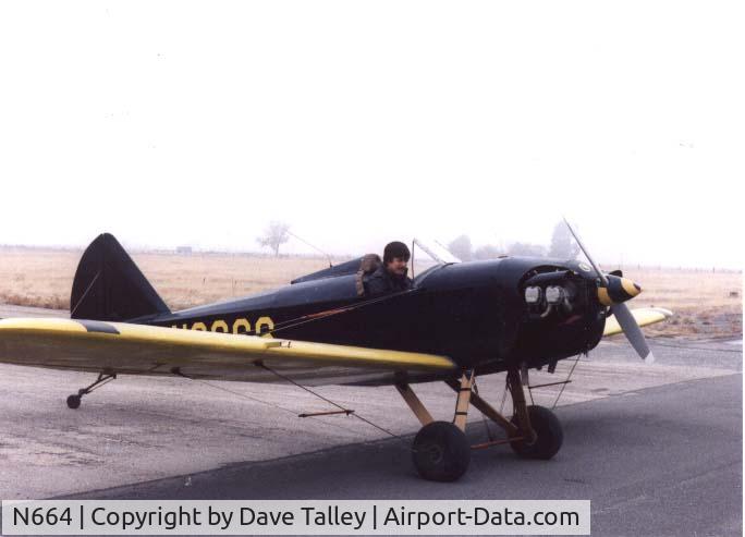 N664, 1974 Bowers Fly Baby 1A C/N 64-4, N664 at Lincoln CA. in 1983
