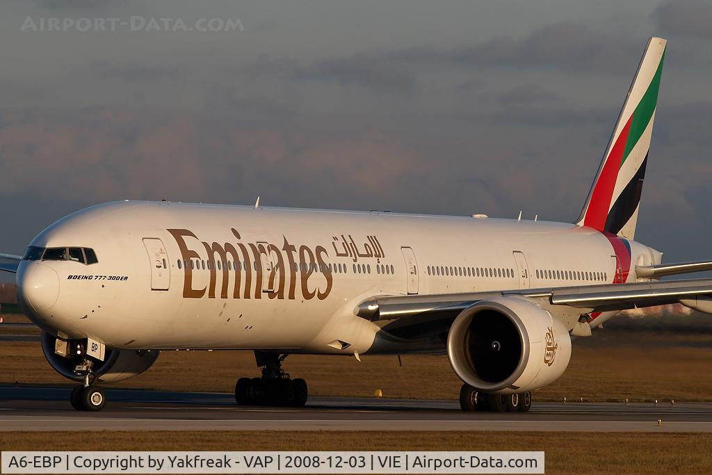 A6-EBP, 2006 Boeing 777-31H/ER C/N 32710, Emirates Boeing 777-300