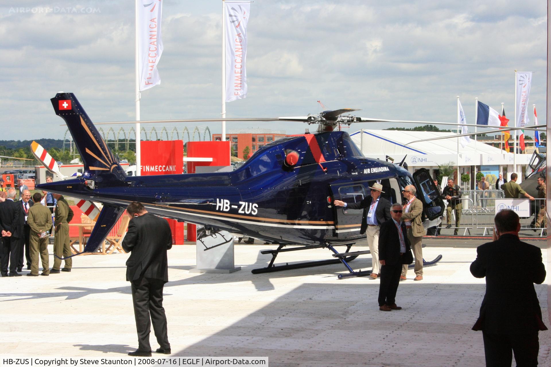 HB-ZUS, 2008 Agusta A-119 Koala C/N 14707, Taken at Farnborough Airshow on the Wednesday trade day, 16th July 2009.