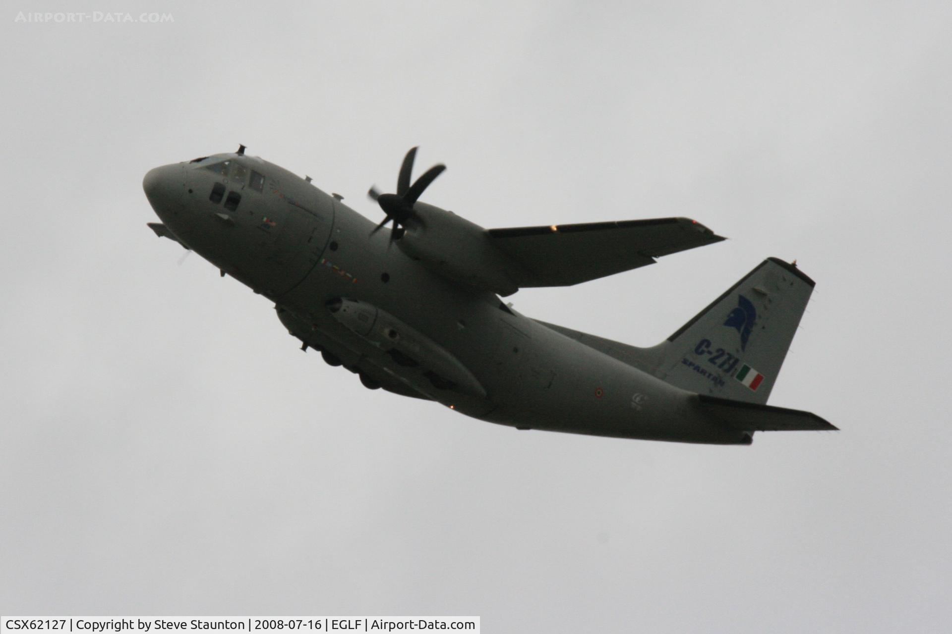 CSX62127, 1980 Alenia C-27J Spartan C/N 4033, Taken at Farnborough Airshow on the Wednesday trade day, 16th July 2009