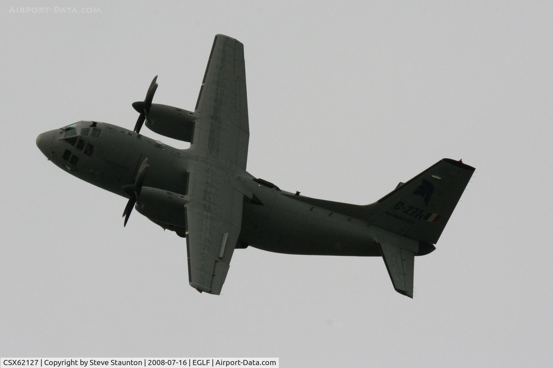 CSX62127, 1980 Alenia C-27J Spartan C/N 4033, Taken at Farnborough Airshow on the Wednesday trade day, 16th July 2009