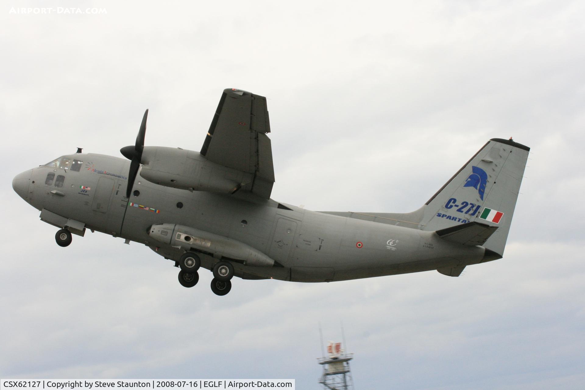 CSX62127, 1980 Alenia C-27J Spartan C/N 4033, Taken at Farnborough Airshow on the Wednesday trade day, 16th July 2009