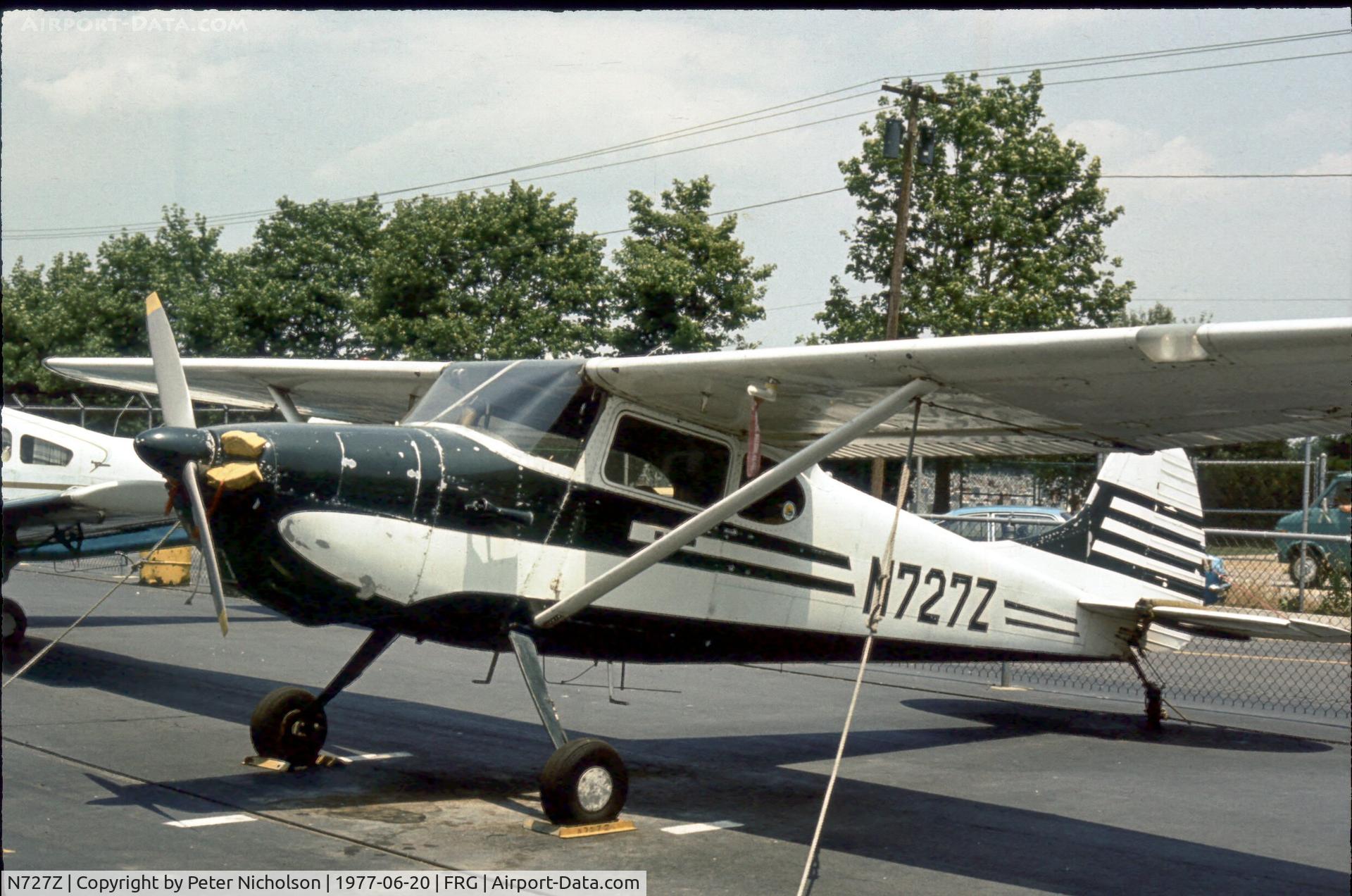 N727Z, 1953 Cessna 170B C/N 25542, As seen at Republic Airport, Long Island in 1977