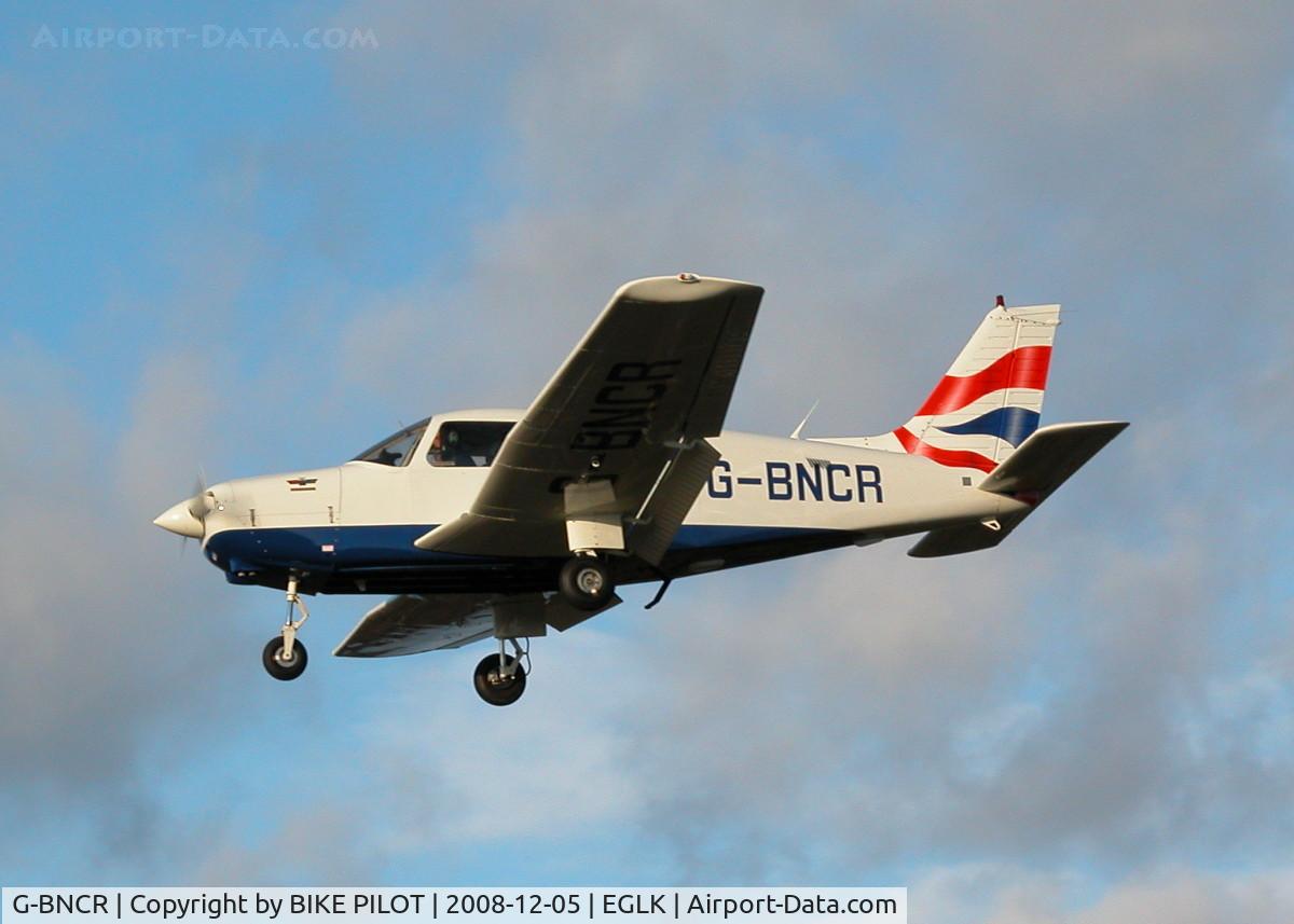 G-BNCR, 1980 Piper PA-28-161 Cherokee Warrior II C/N 28-8016111, FINALS FOR RUNWAY 25