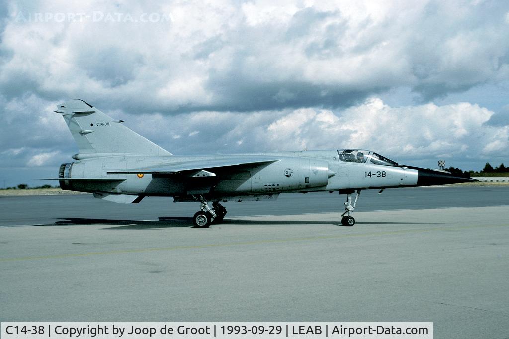C14-38, Dassault Mirage F.1CE(M) C/N SPF138, This Mirage was photographed on its home base.