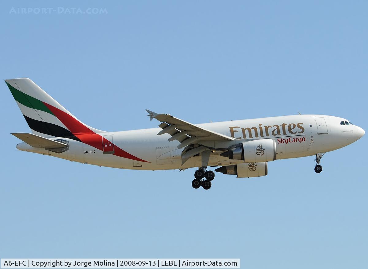 A6-EFC, 1991 Airbus A310-308(F) C/N 622, On final to RWY 25R.