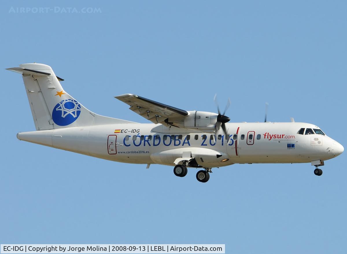 EC-IDG, 1985 ATR 42-320 C/N 003, Operated by Flysur.