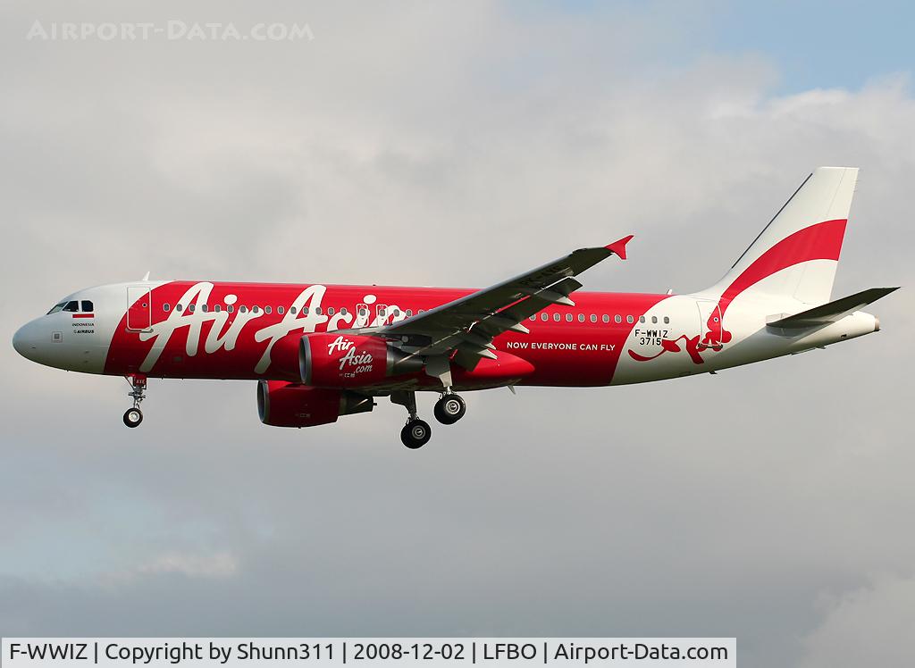F-WWIZ, 2008 Airbus A320-216 C/N 3715, C/n 3715 - To be PK-AXD