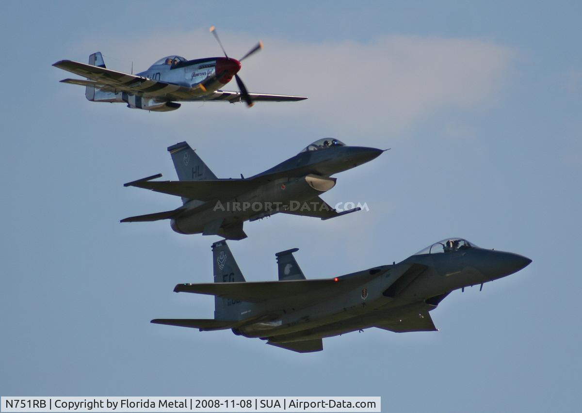 N751RB, 1944 North American P-51D Mustang C/N 44-13903JP, Heritage flight
