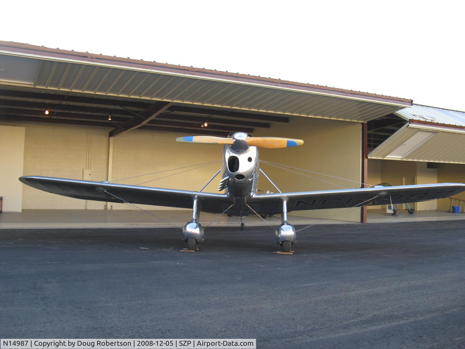 N14987, Ryan Aeronautical ST-A C/N 124, Ryan Aeronautical ST-A, Menasco Super Pirate D4B 125 Hp