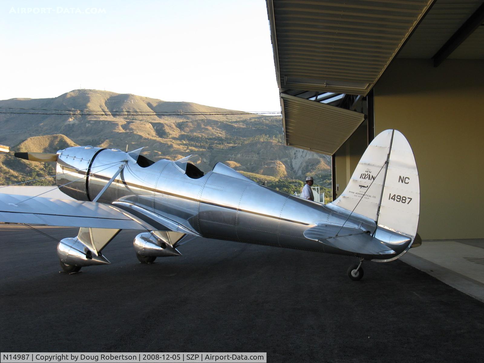 N14987, Ryan Aeronautical ST-A C/N 124, Ryan Aeronautical ST-A, Menasco Super Pirate D4B 125 Hp