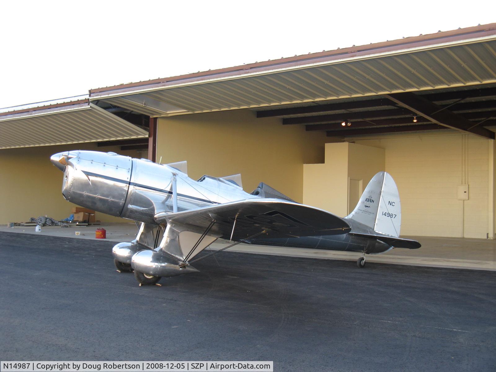 N14987, Ryan Aeronautical ST-A C/N 124, Ryan Aeronautical ST-A, Menasco Super Pirate D4B 125 Hp