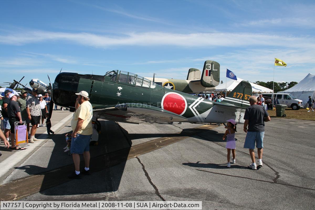 N7757, 1952 Canadian Car & Foundry T-6 Harvard Mk.4 C/N CCF4-171, Harvard MK IV made into a Japanese Zero replica