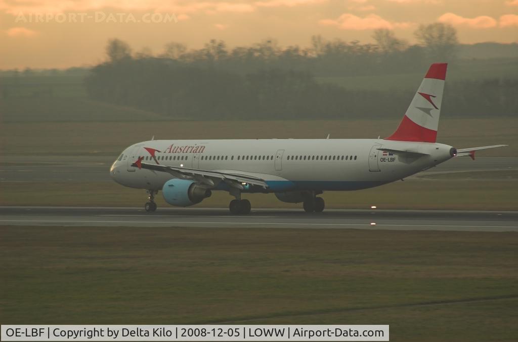 OE-LBF, 2001 Airbus A321-211 C/N 1458, AUSTRIAN