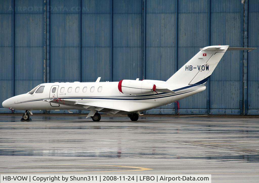 HB-VOW, 2008 Cessna 525B CitationJet CJ3 C/N 525B-0209, Parked at the General Aviation area...