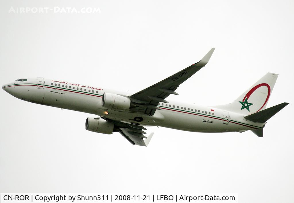 CN-ROR, 2008 Boeing 737-8B6 C/N 33067, Take off rwy 32R