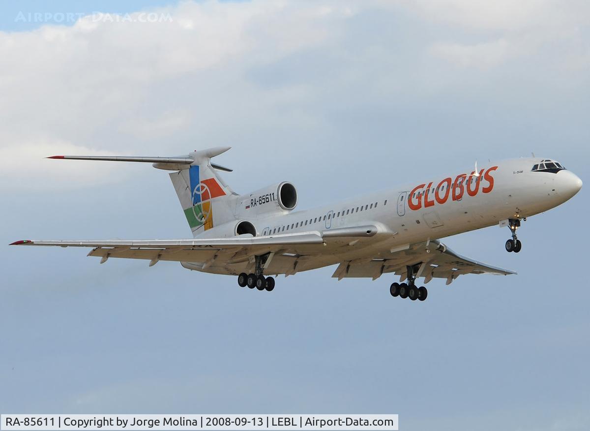RA-85611, 1985 Tupolev Tu-154M C/N 85A715, Caution bird...