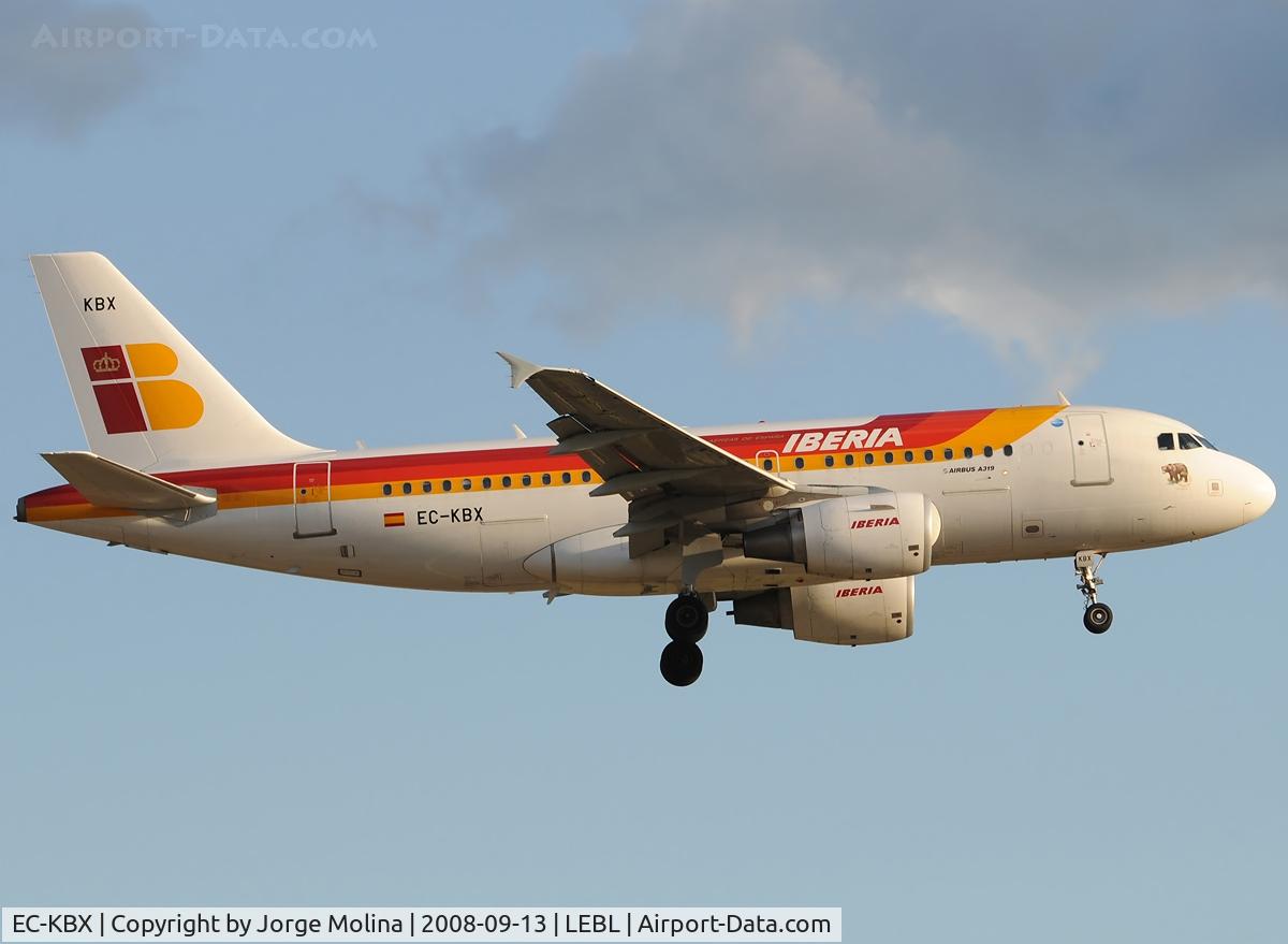 EC-KBX, 2007 Airbus A319-111 C/N 3078, 