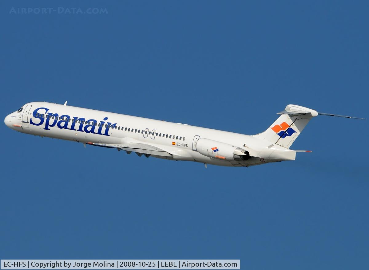 EC-HFS, 1990 McDonnell Douglas MD-82 (DC-9-82) C/N 49517, 