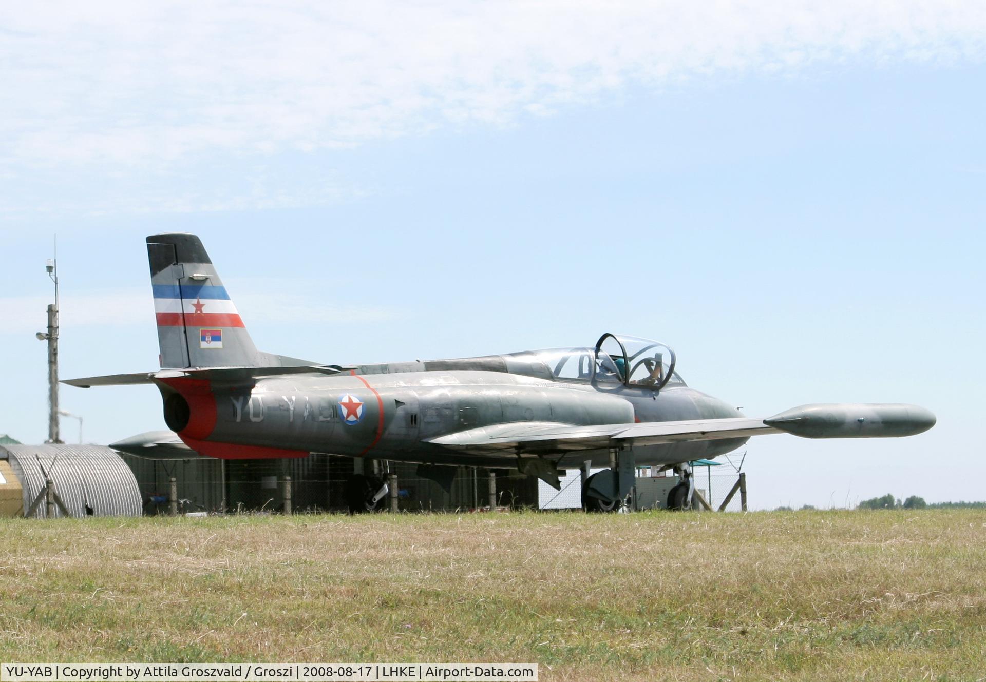 YU-YAB, 1968 Soko G-2A Galeb C/N FVS-G-23170, Kecskemét, Hungarian Air-Forces Base / LHKE / Hungary - Airshow '2008