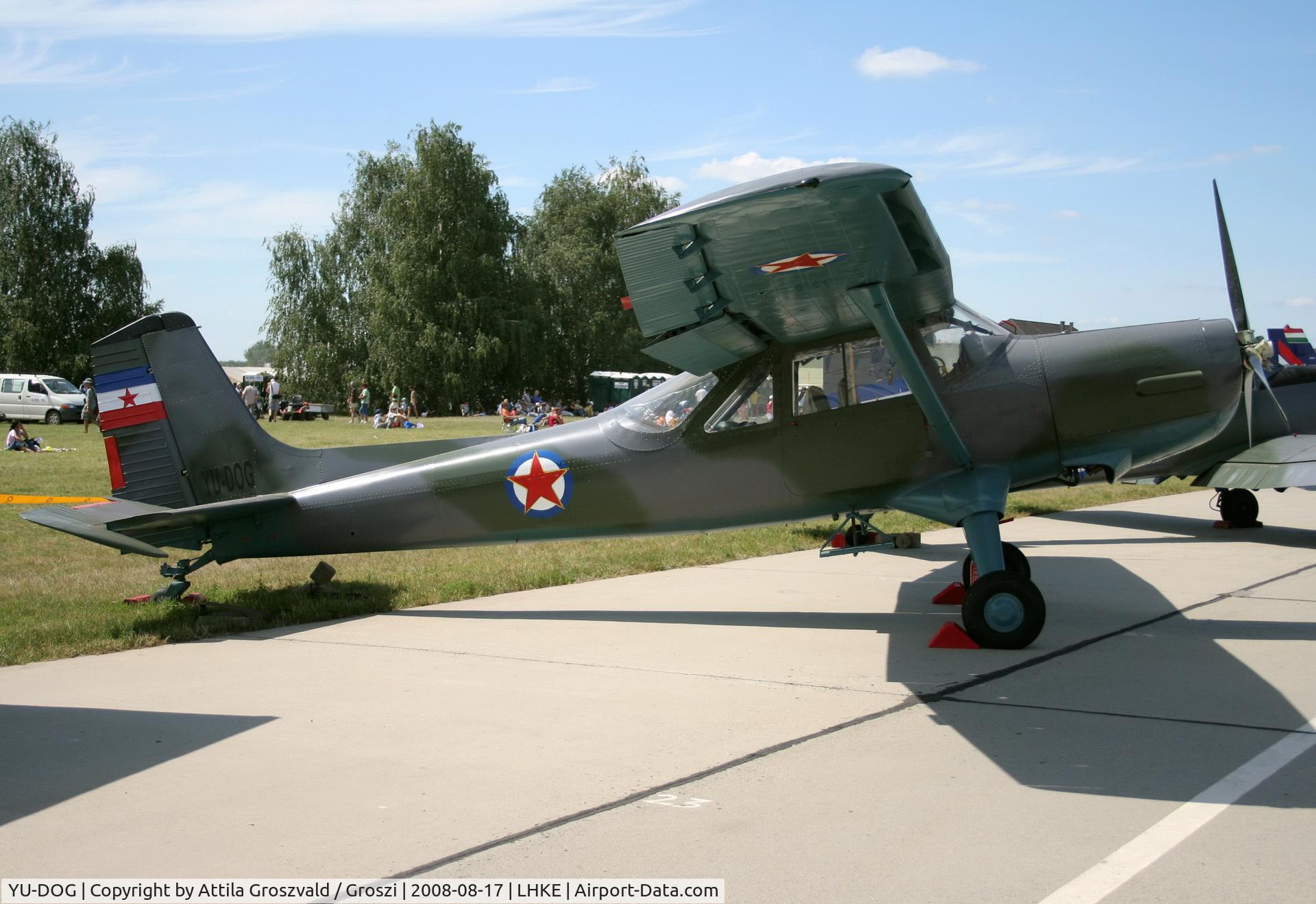 YU-DOG, Soko Utva66 C/N 5?????, Kecskemét, Hungarian Air-Forces Base / LHKE / Hungary - Airshow '2008