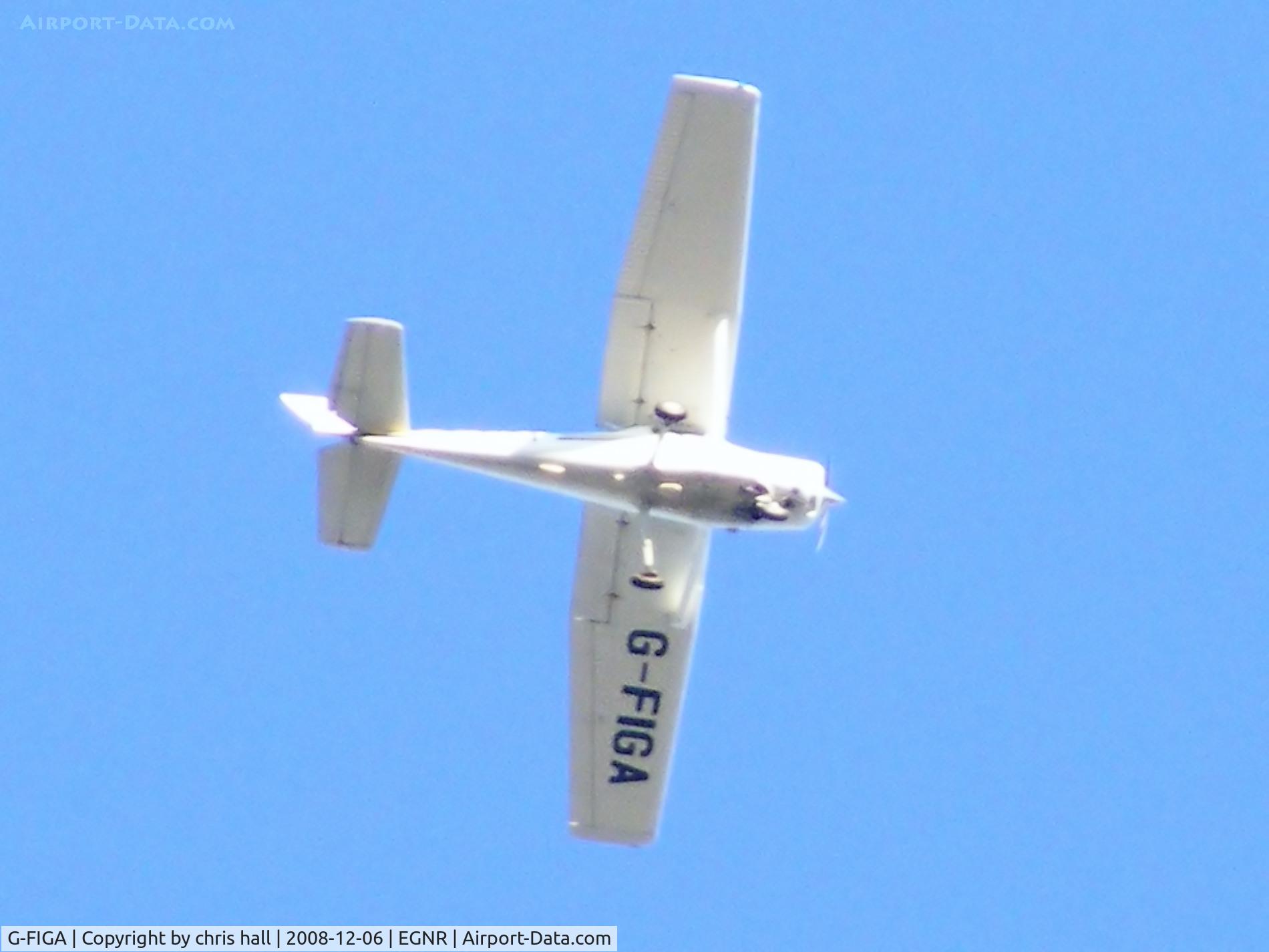 G-FIGA, 1980 Cessna 152 C/N 152-84644, overflying Hawarden