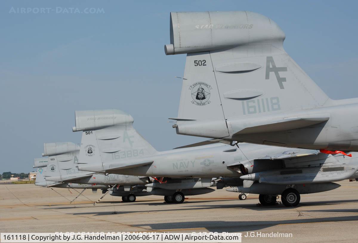 161118, Grumman EA-6B Prowler C/N P-82, 161118 and squadron mates