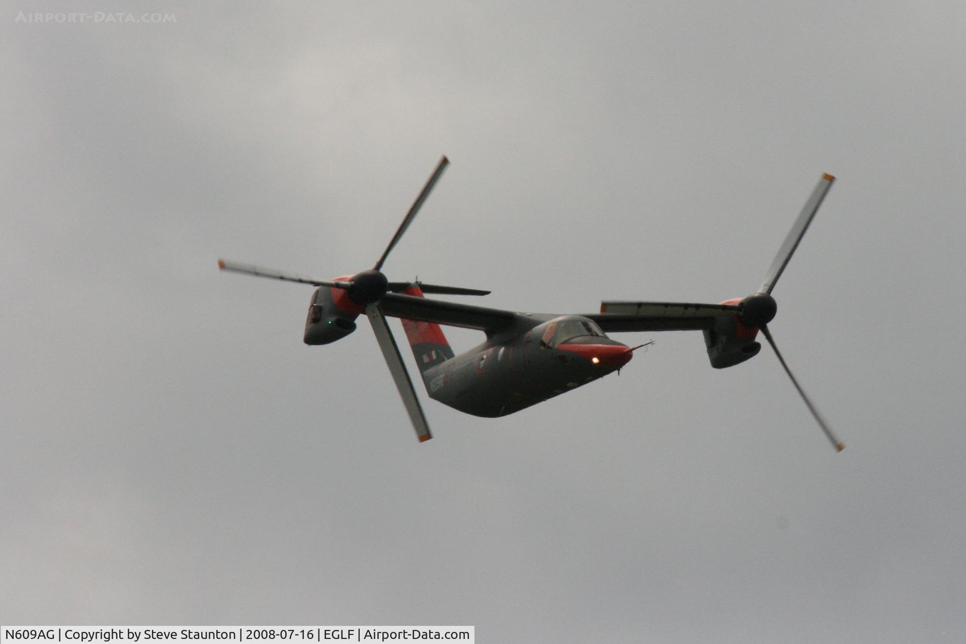 N609AG, 2003 Agusta-Bell AW609 C/N 60002, Taken at Farnborough Airshow on the Wednesday trade day, 16th July 2009