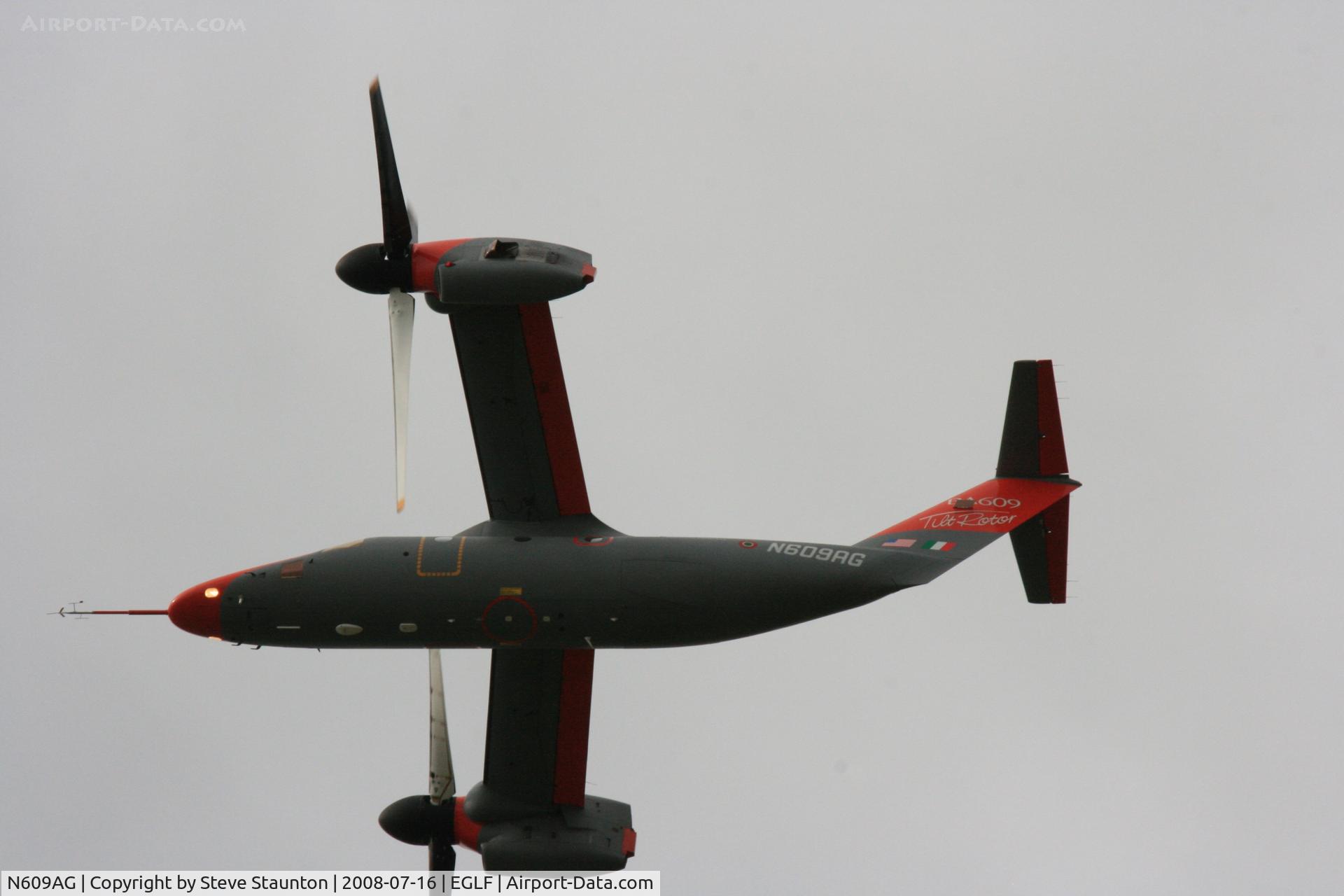 N609AG, 2003 Agusta-Bell AW609 C/N 60002, Taken at Farnborough Airshow on the Wednesday trade day, 16th July 2009