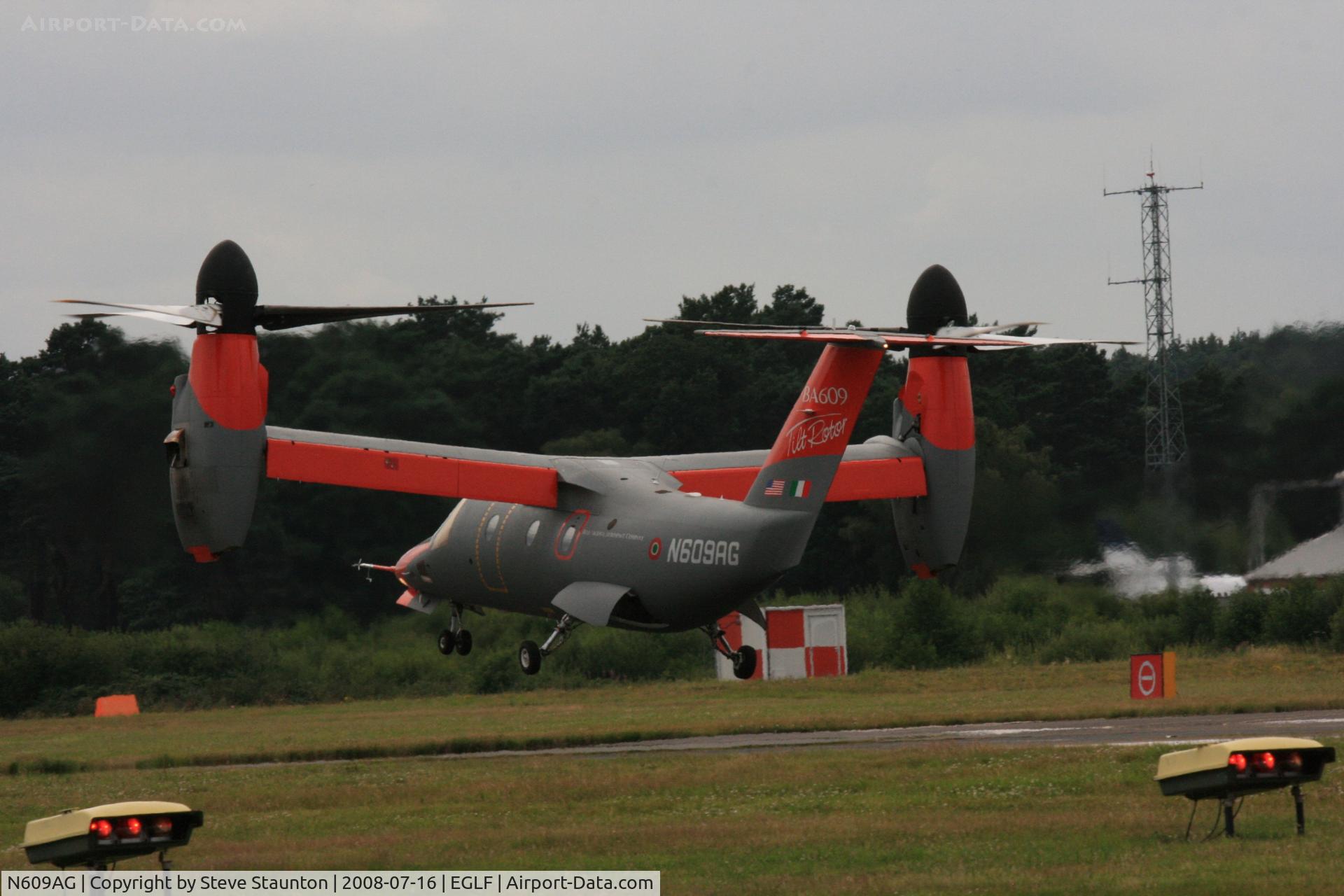 N609AG, 2003 Agusta-Bell AW609 C/N 60002, Taken at Farnborough Airshow on the Wednesday trade day, 16th July 2009