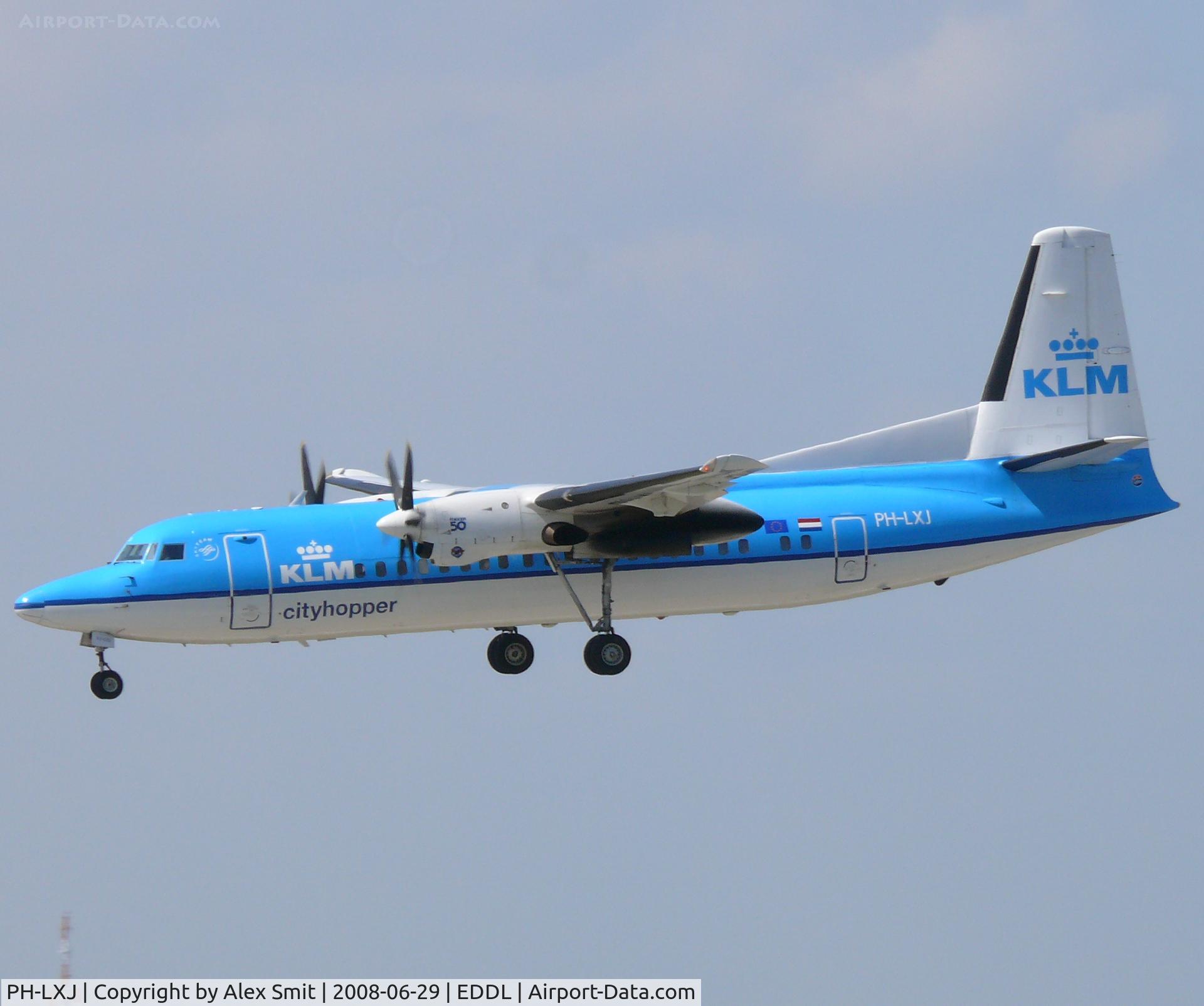PH-LXJ, 1992 Fokker 50 C/N 20270, Fokker F-27-50 Friendship PH-LXJ KLM Cityhopper