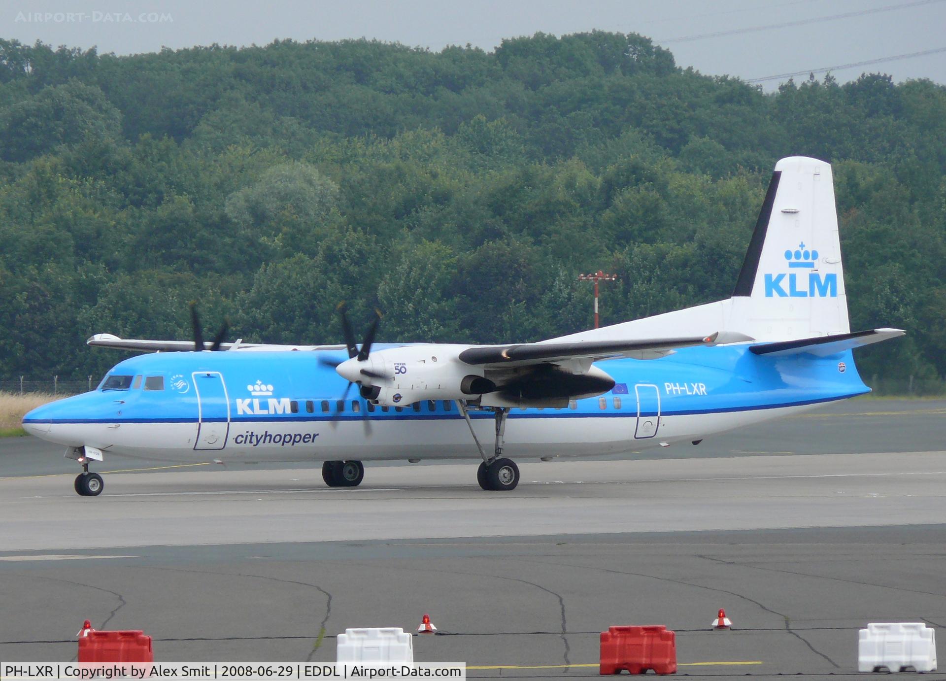 PH-LXR, 1993 Fokker 50 C/N 20277, Fokker F-27-50 Friendship PH-LXR KLM Cityhopper