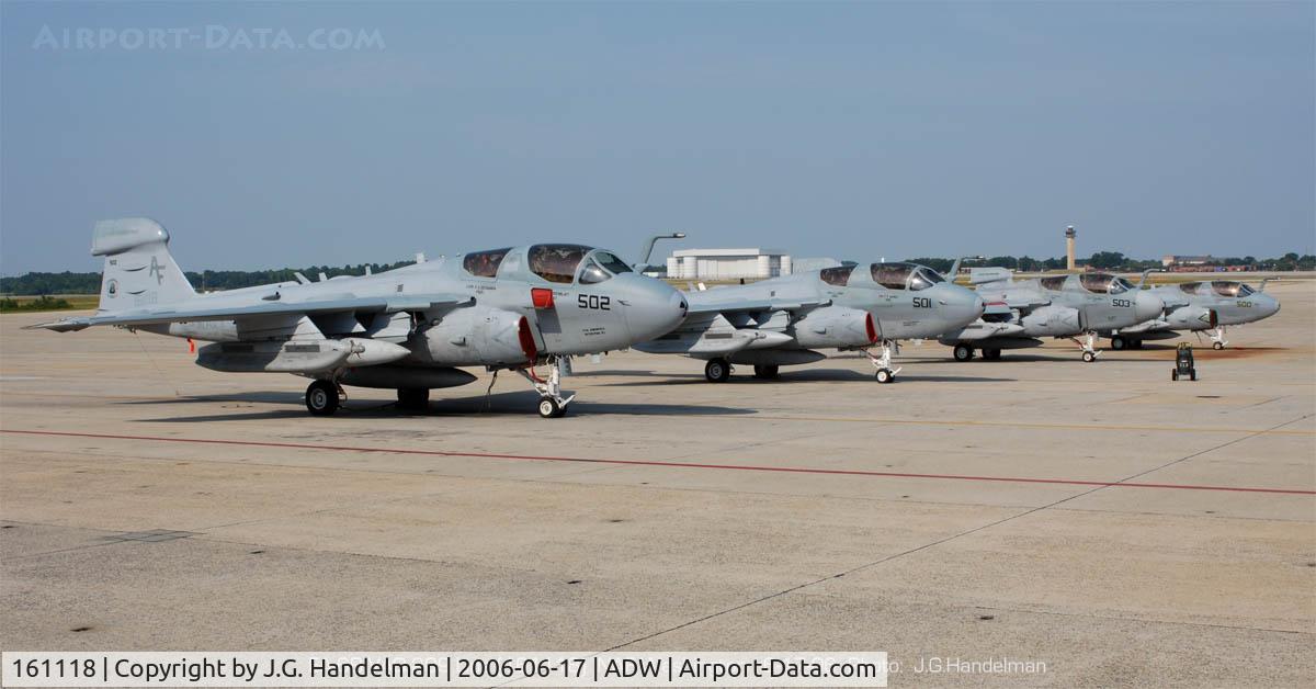 161118, Grumman EA-6B Prowler C/N P-82, Prowler line up