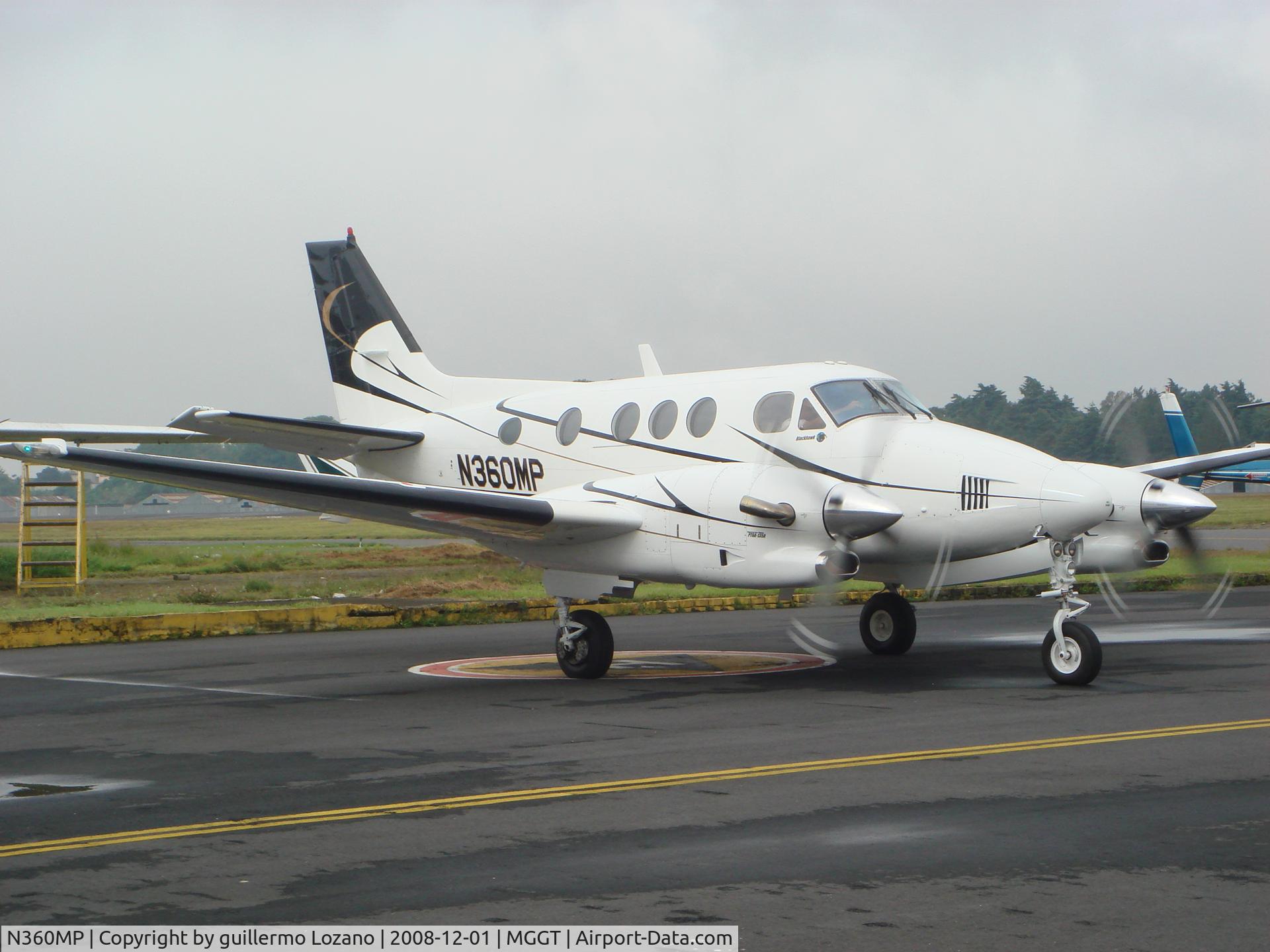 N360MP, 1985 Beech C90A King Air King Air C/N LJ-1085, Photo taken in La Aurora Airport after Blackhawk mod completed