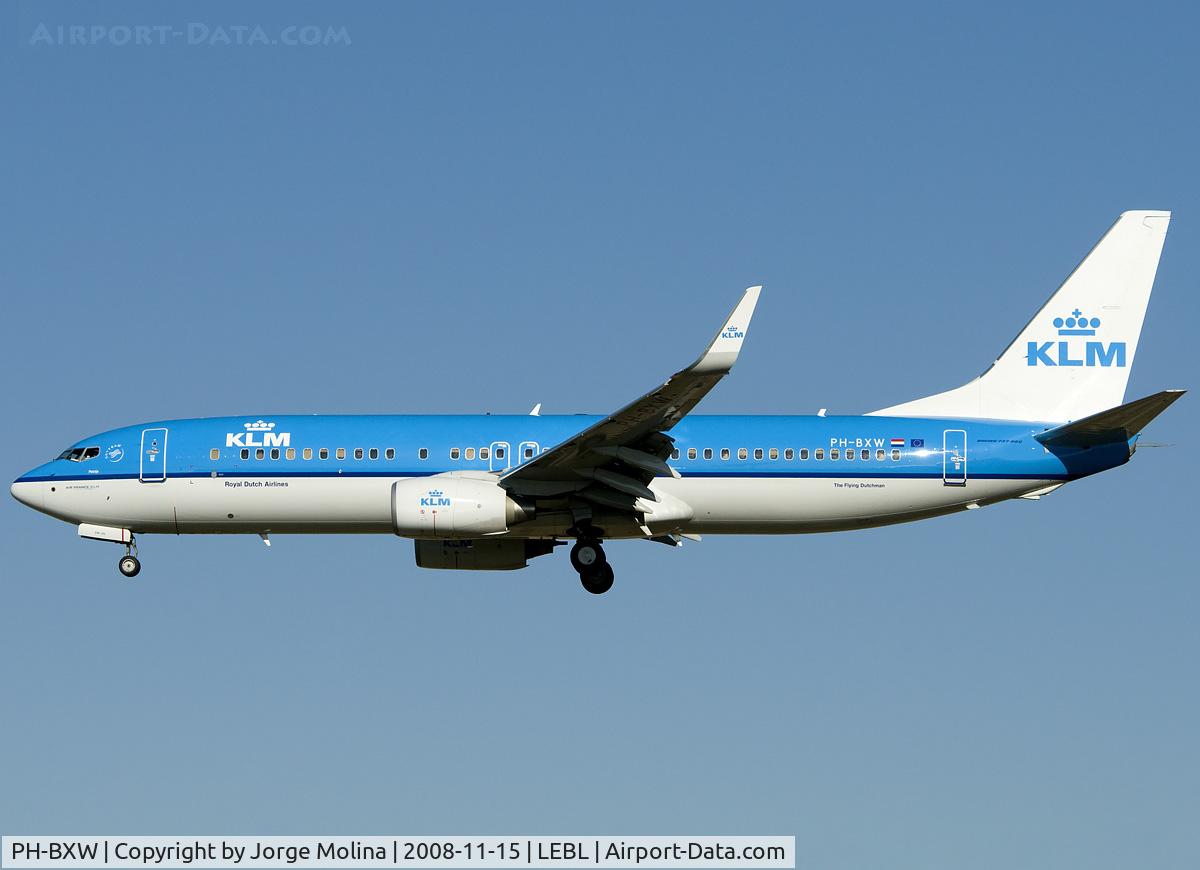 PH-BXW, 2007 Boeing 737-8K2 C/N 30360, 