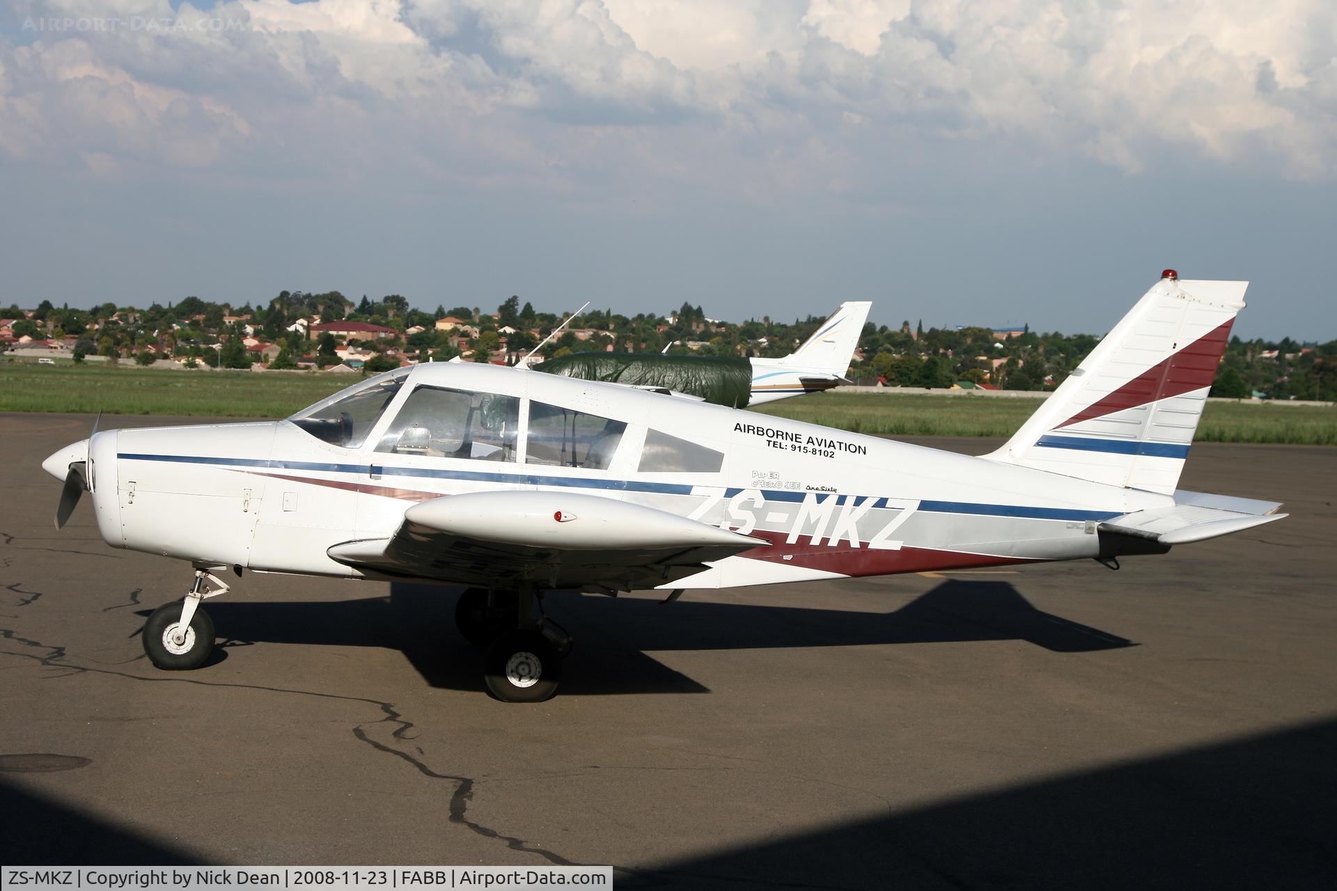 ZS-MKZ, Piper PA-28-160 Cherokee Cherokee C/N 28-65, FABB Brakpan South Africa