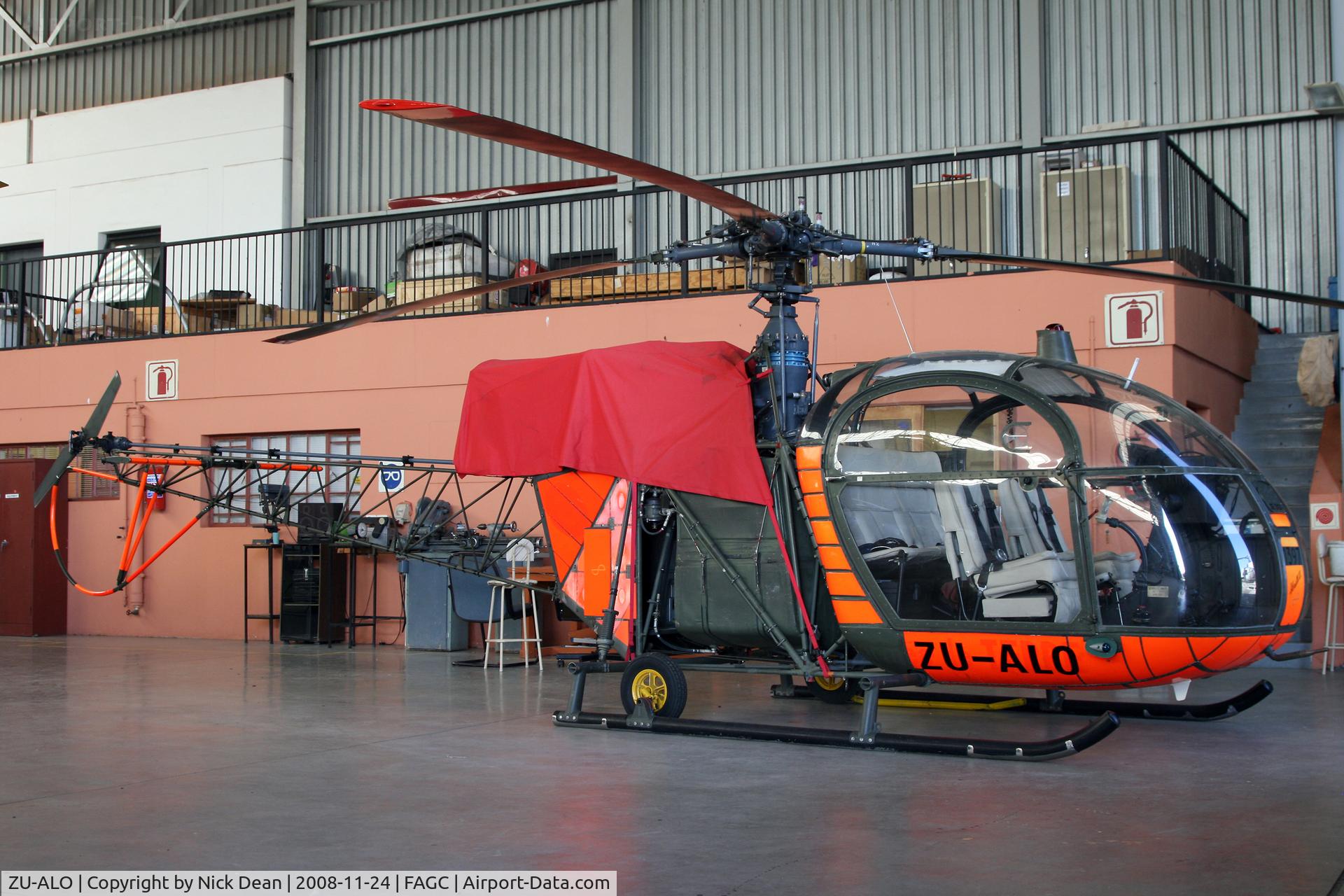 ZU-ALO, Aerospatiale SA-318C Alouette II Astazou C/N 1397, FAGC