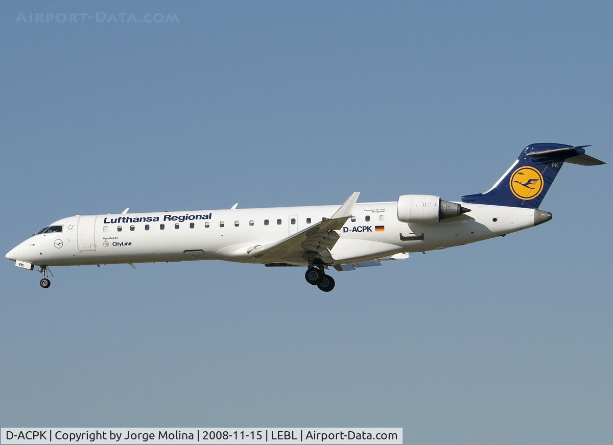D-ACPK, 2002 Canadair CRJ-701ER (CL-600-2C10) Regional Jet C/N 10063, 