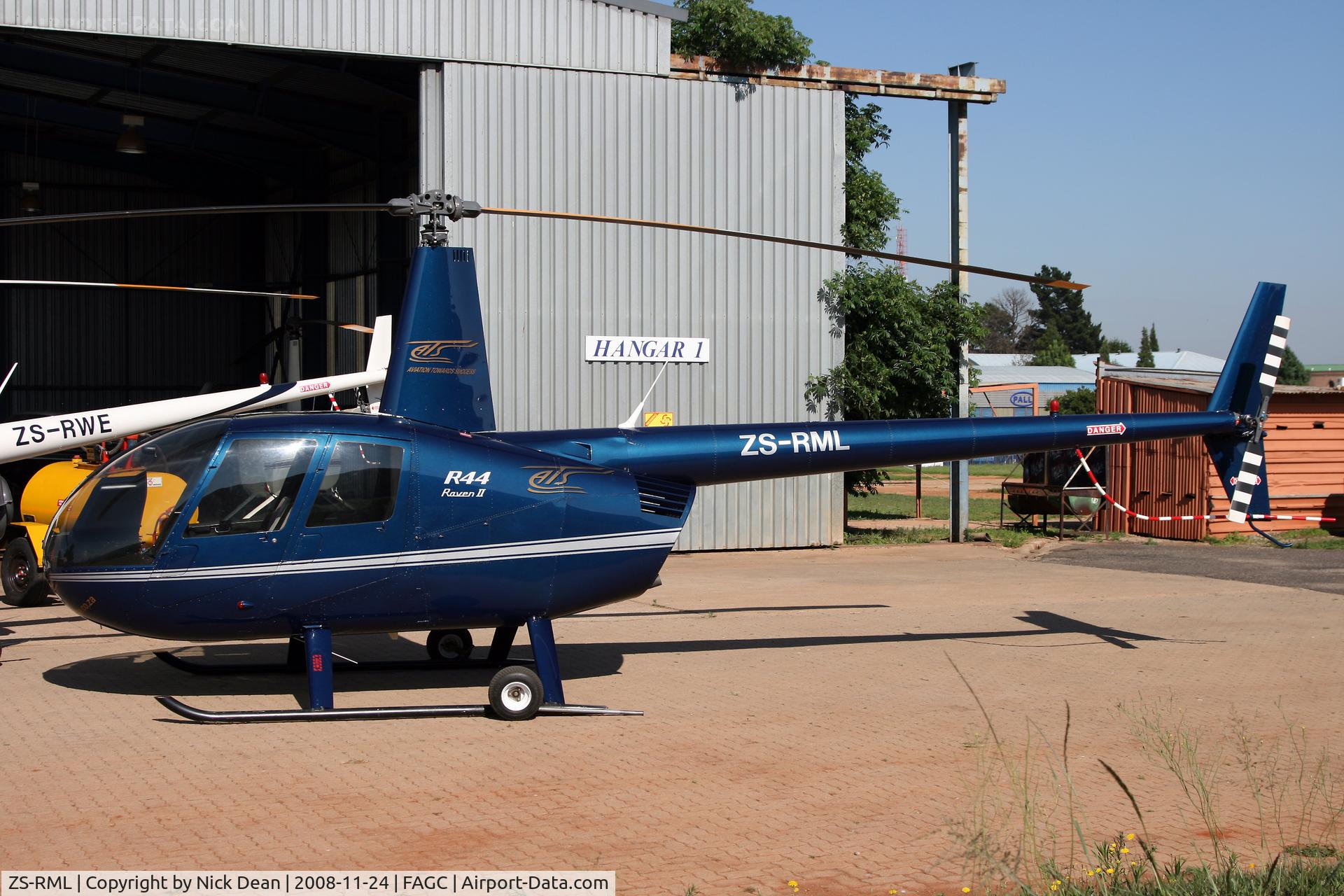 ZS-RML, Robinson R44 Raven II C/N 10162, FAGC