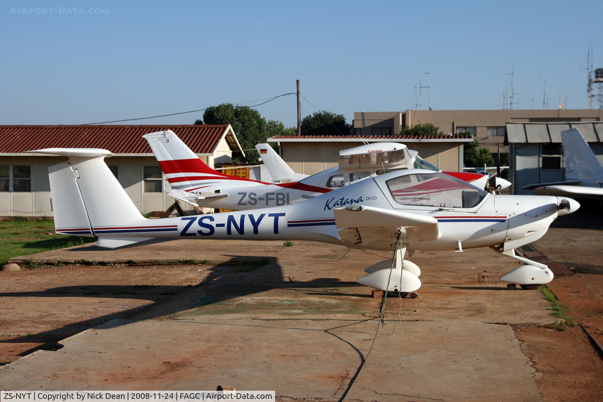 ZS-NYT, Diamond DA-20A-1 Katana C/N 10187, FAGC